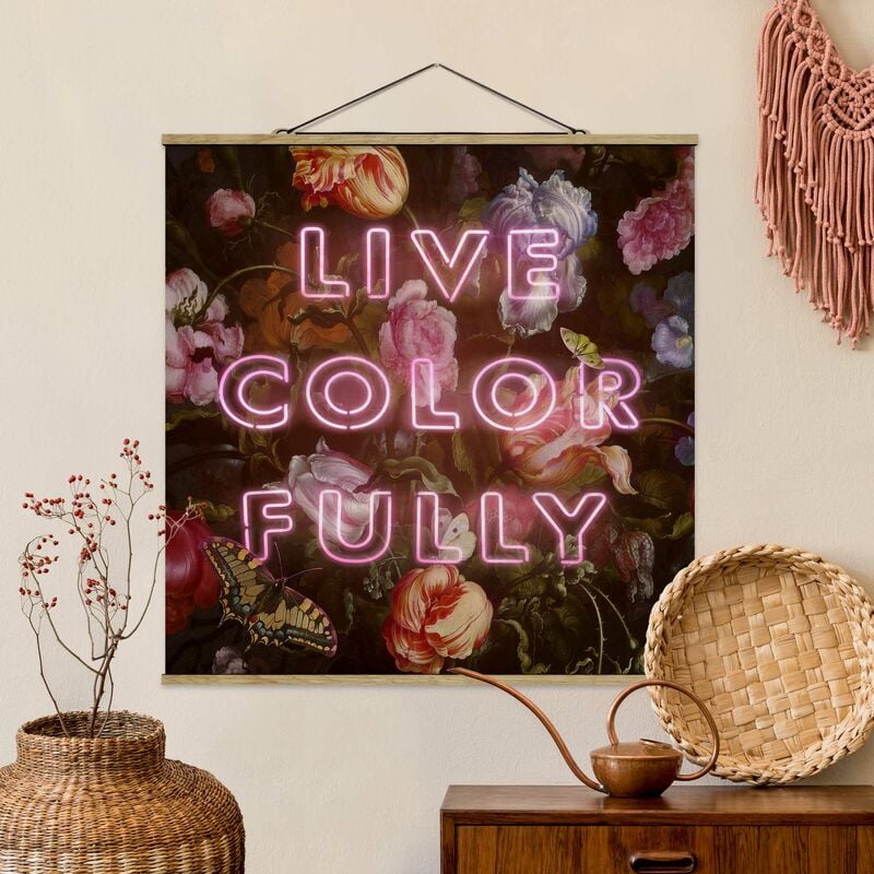 

Imagen de tela - Live Colorfully - Cuadrado 1:1 Dimensión LxA: 100cm x 100cm