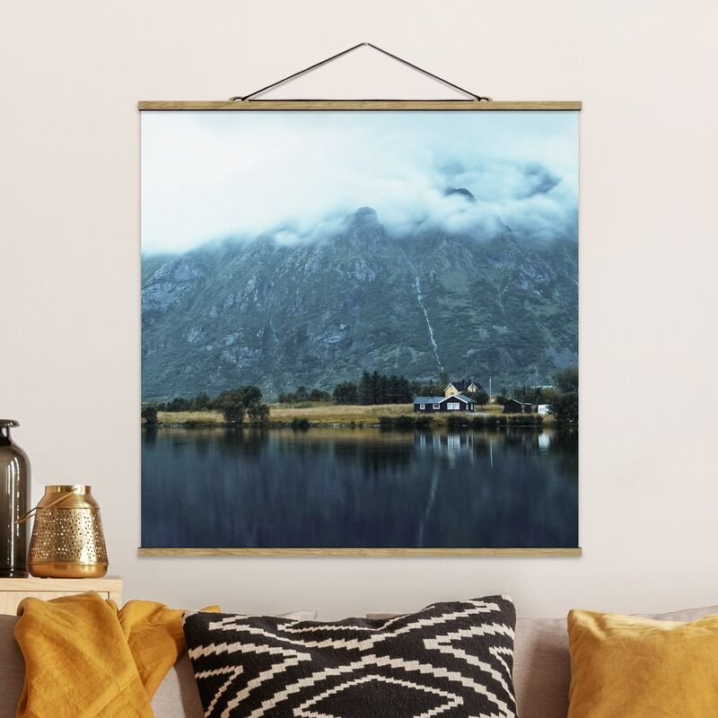 

Imagen de tela - Lofoten Reflection - Cuadrado 1:1 Dimensión LxA: 100cm x 100cm