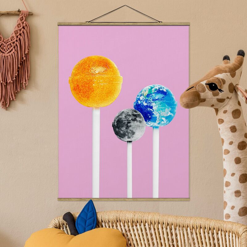 

Imagen de tela - Lollipops With Planets - Alto 4:3 Dimensión LxA: 133.5cm x 100cm