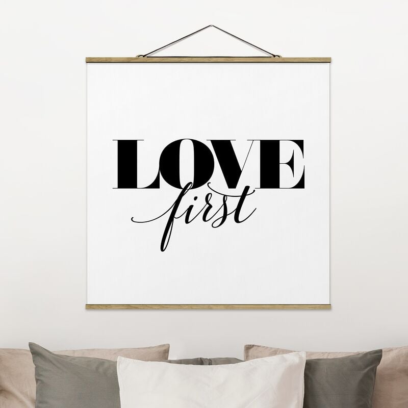 

Imagen de tela - Love First - Cuadrado 1:1 Dimensión LxA: 35cm x 35cm