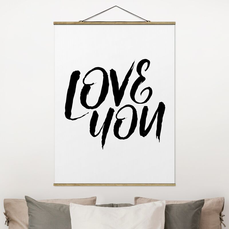 

Imagen de tela - Love You - Alto 4:3 Dimensión LxA: 66.4cm x 50cm