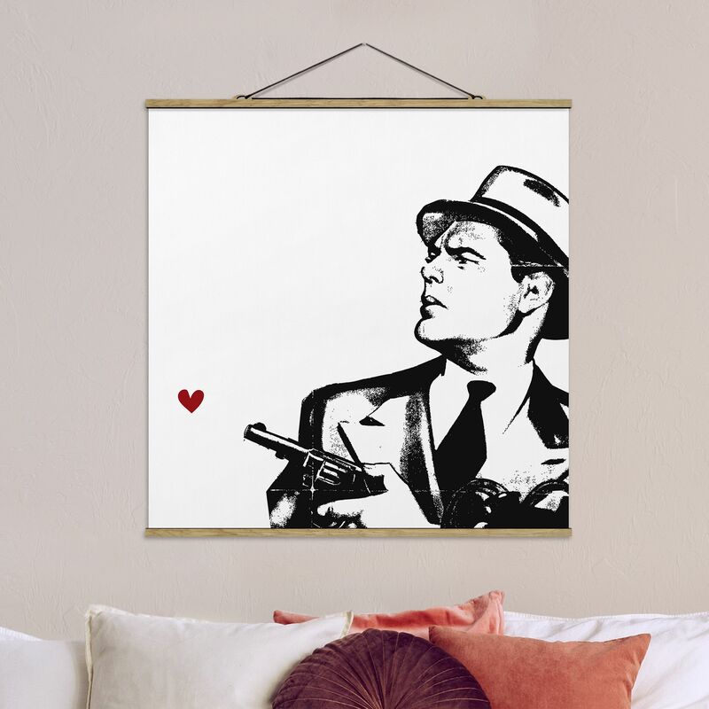 

Imagen de tela - Love And Gun - Cuadrado 1:1 Dimensión LxA: 80cm x 80cm