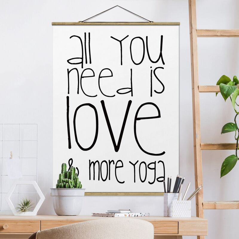 

Imagen de tela - Love and Yoga - Alto 4:3 Dimensión LxA: 133.5cm x 100cm