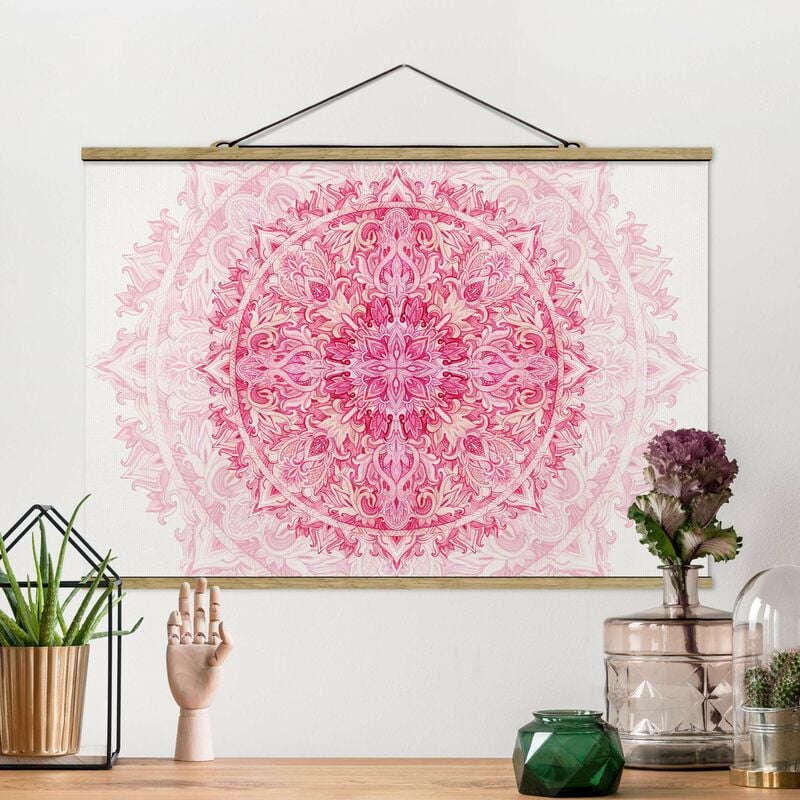 

Imagen de tela - Mandala Watercolor Ornament Pink - Apaisado 2:3 Dimensión LxA: 53.5cm x 80cm