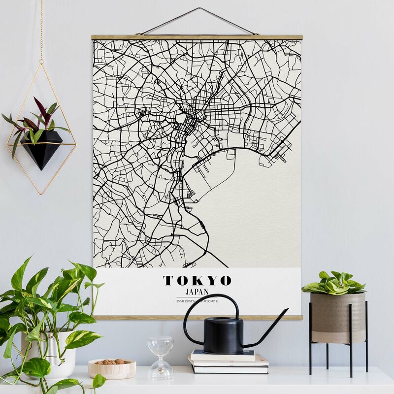 

Imagen de tela - Map Tokyo - Classic - Alto 4:3 Dimensión LxA: 46.5cm x 35cm