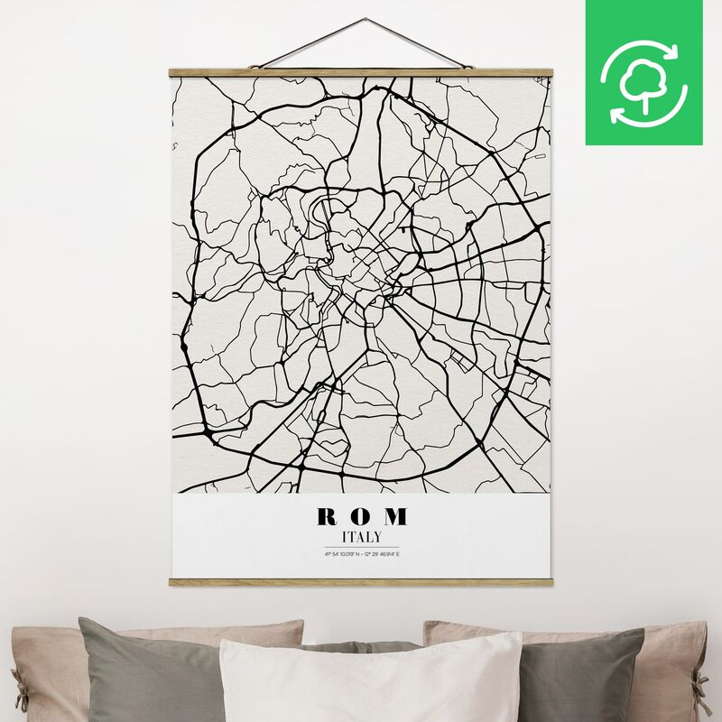 

Imagen de tela - Map Rome - Classical - Alto 4:3 Dimensión LxA: 66.4cm x 50cm