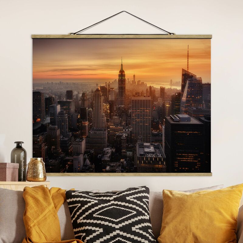 

Imagen de tela - Manhattan Skyline Evening - Apaisado 3:4 Dimensión LxA: 60cm x 80cm
