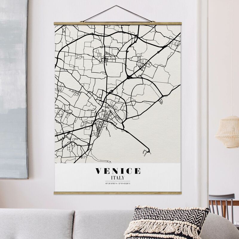 

Imagen de tela - Map Venice - Classic - Alto 4:3 Dimensión LxA: 46.5cm x 35cm