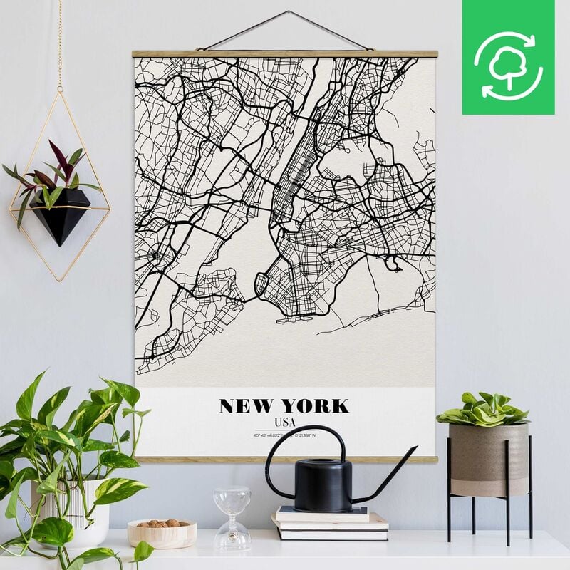 

Imagen de tela - Map New York - Classic - Alto 4:3 Dimensión LxA: 46.5cm x 35cm