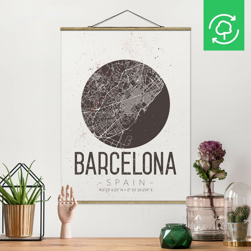 

Imagen de tela - Map Barcelona - Retro - Alto 4:3 Dimensión LxA: 66.4cm x 50cm