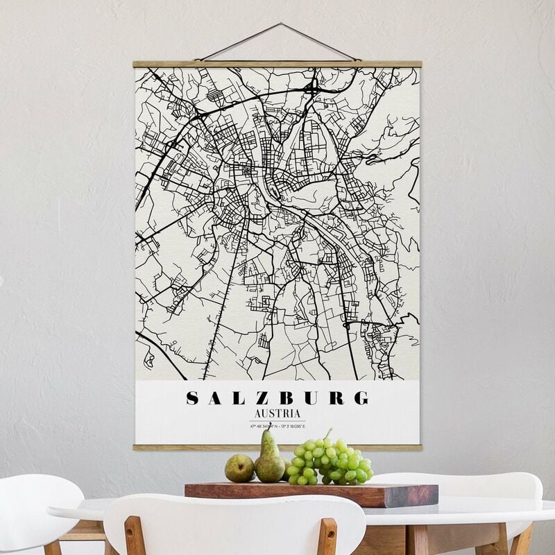 

Imagen de tela - Map Salzburg - Classic - Alto 4:3 Dimensión LxA: 133.5cm x 100cm