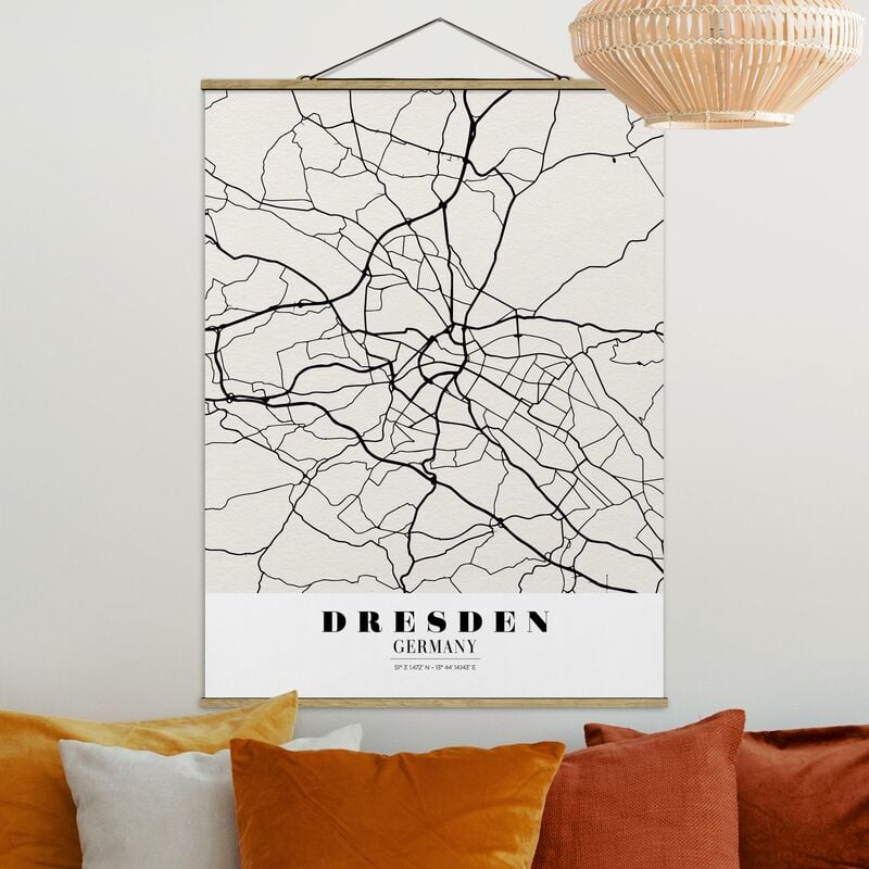 

Imagen de tela - Map Dresden - Classical - Alto 4:3 Dimensión LxA: 133.5cm x 100cm