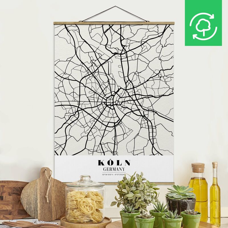 

Imagen de tela - Map Cologne - Classic - Alto 4:3 Dimensión LxA: 46.5cm x 35cm