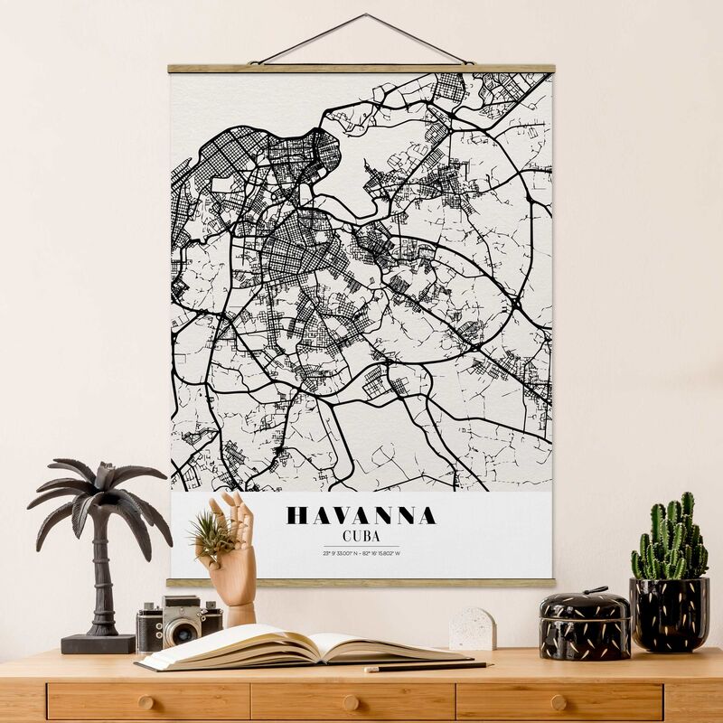 

Imagen de tela - Map Havana - Classic - Alto 4:3 Dimensión LxA: 66.4cm x 50cm