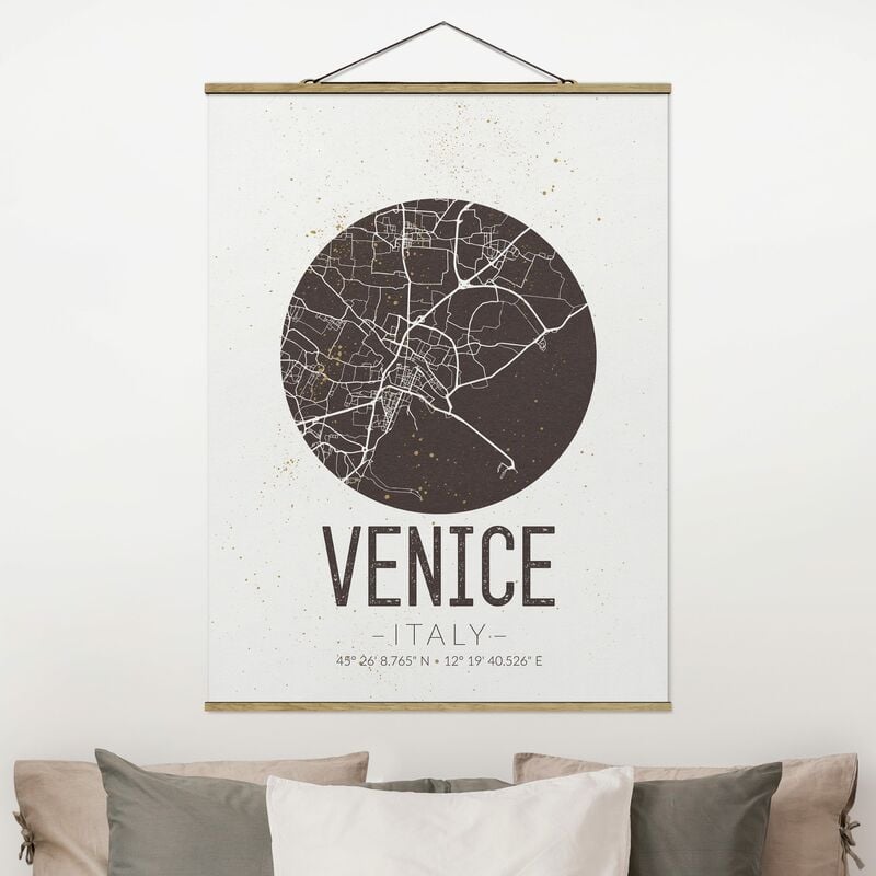 

Imagen de tela - Map Venice - Retro - Alto 4:3 Dimensión LxA: 106.5cm x 80cm