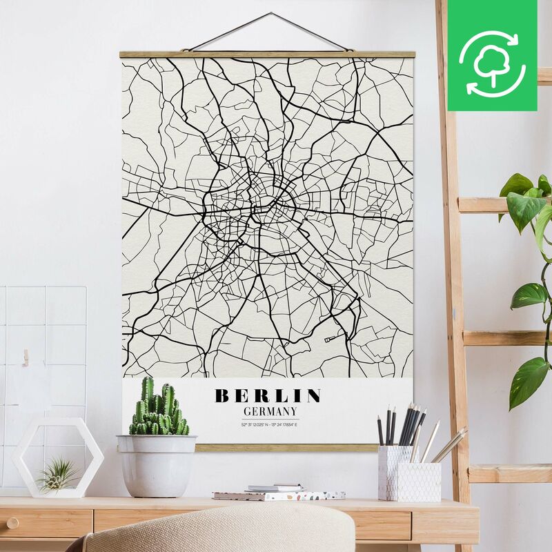

Imagen de tela - Map Berlin - Classic - Alto 4:3 Dimensión LxA: 46.5cm x 35cm
