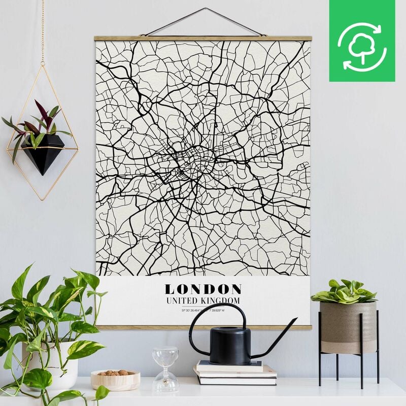 

Imagen de tela - Map London - Classic - Alto 4:3 Dimensión LxA: 66.4cm x 50cm