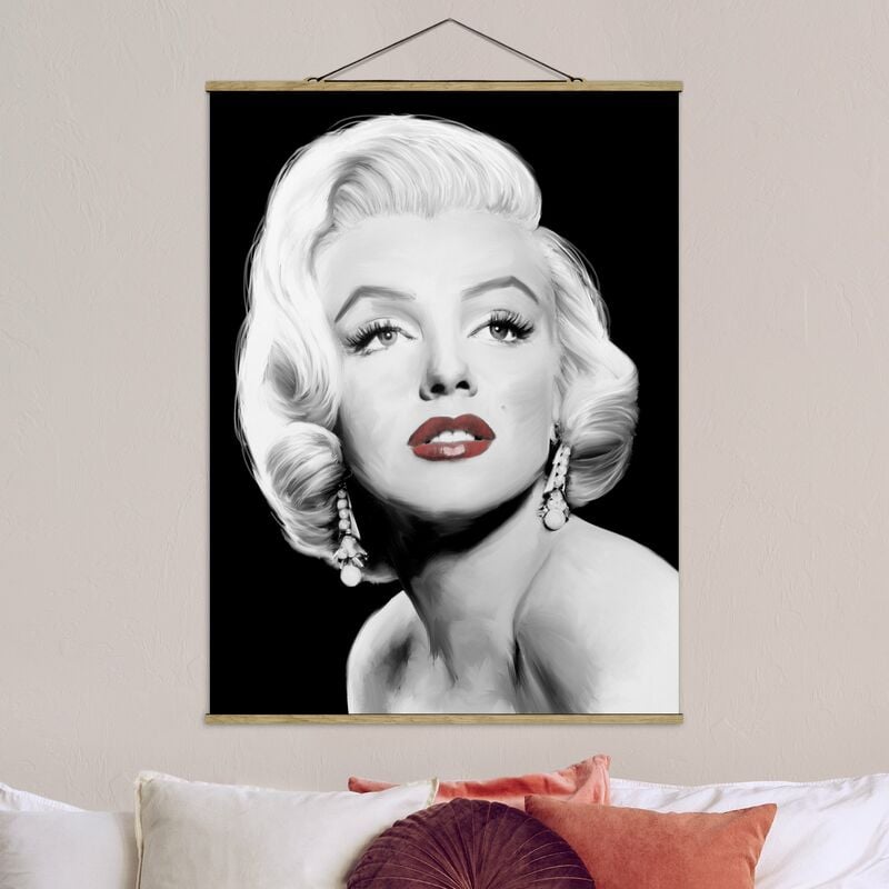 

Imagen de tela - Marilyn With Earrings - Alto 4:3 Dimensión LxA: 66.4cm x 50cm