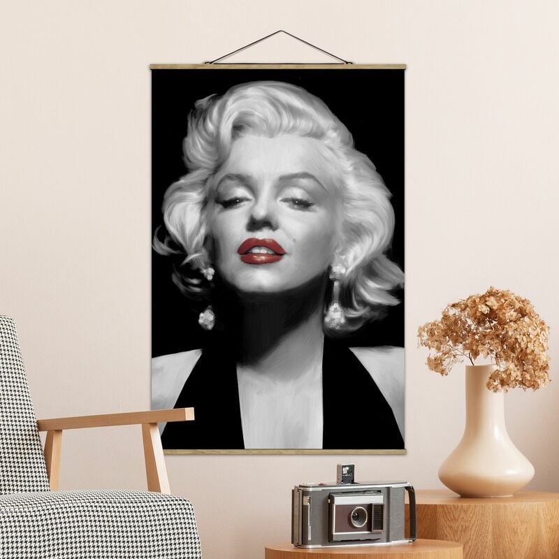 

Imagen de tela - Marilyn With Red Lips - Alto 3:2 Dimensión LxA: 150cm x 100cm