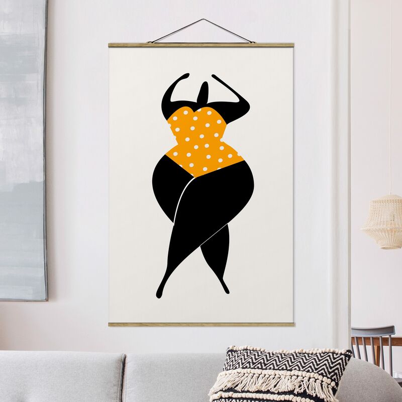 

Imagen de tela - Miss Dance Yellow - Alto 3:2 Dimensión LxA: 120cm x 80cm