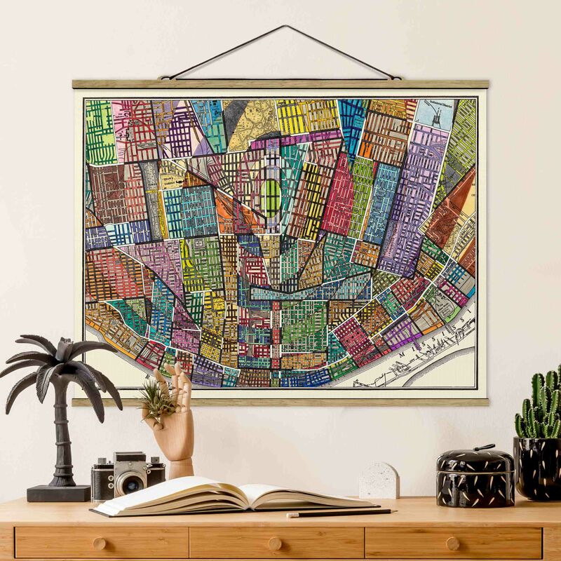 

Imagen de tela - Modern Map Of St. Louis - Apaisado 3:4 Dimensión LxA: 60cm x 80cm