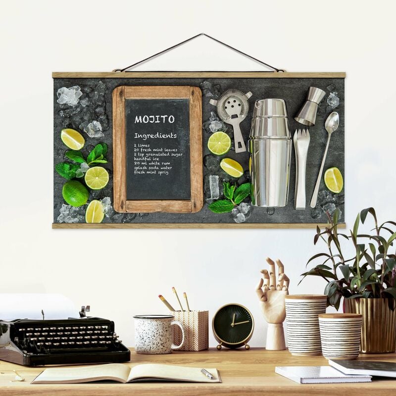 

Imagen de tela - Mojito Recipe - Apaisado 1:2 Dimensión LxA: 25cm x 50cm