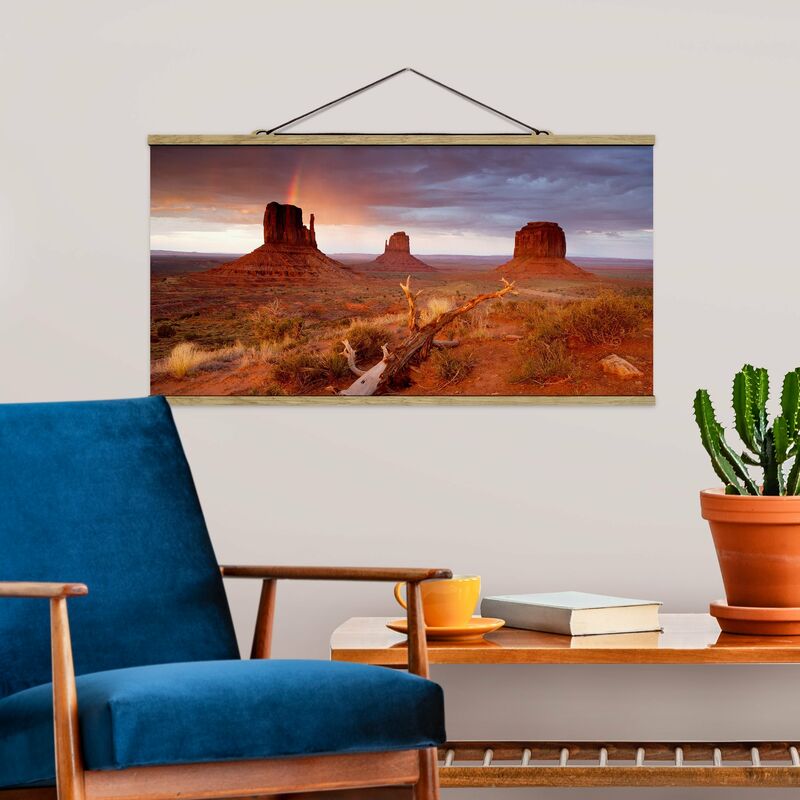 

Imagen de tela - Monument Valley At Sunset - Apaisado 1:2 Dimensión LxA: 50cm x 100cm