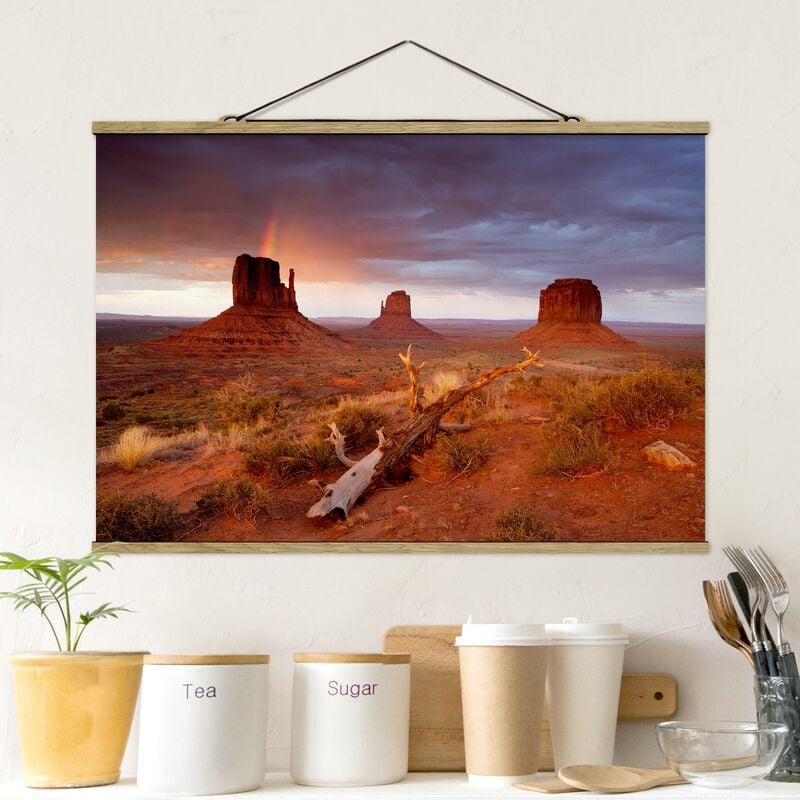 

Imagen de tela - Monument Valley At Sunset - Apaisado 2:3 Dimensión LxA: 66.5cm x 100cm