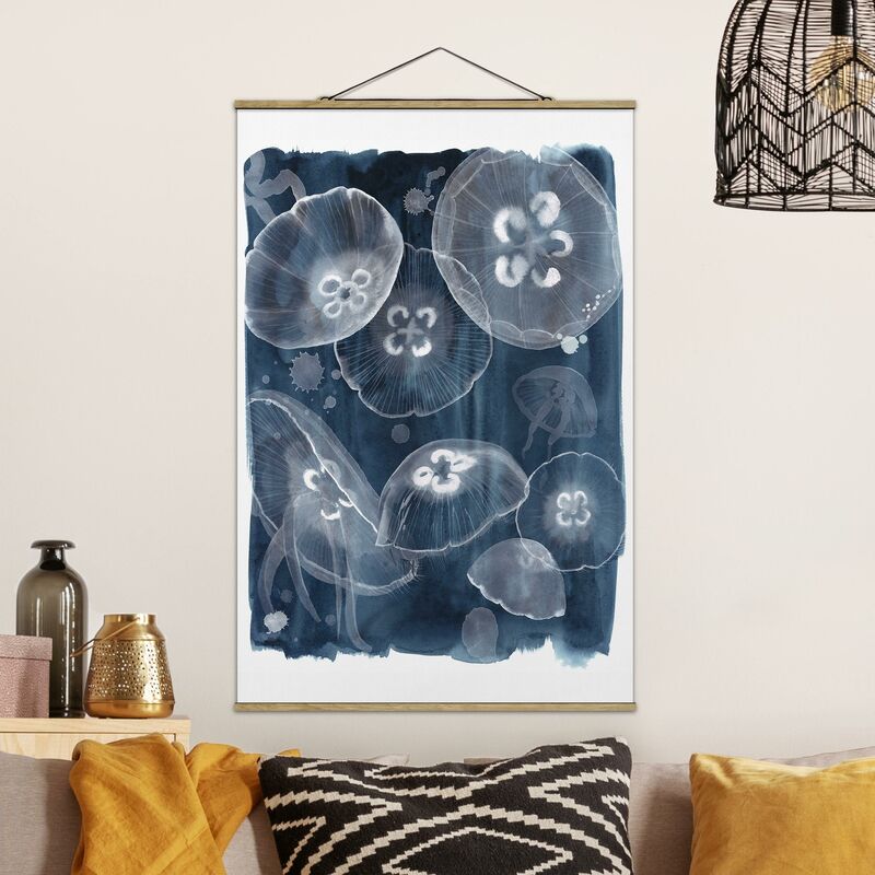 

Imagen de tela - Moon Jellyfish II - Alto 3:2 Dimensión LxA: 150cm x 100cm