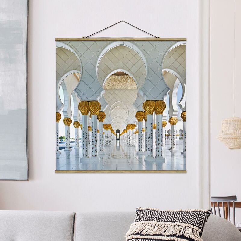 

Imagen de tela - Mosque In Abu Dhabi - Cuadrado 1:1 Dimensión LxA: 80cm x 80cm