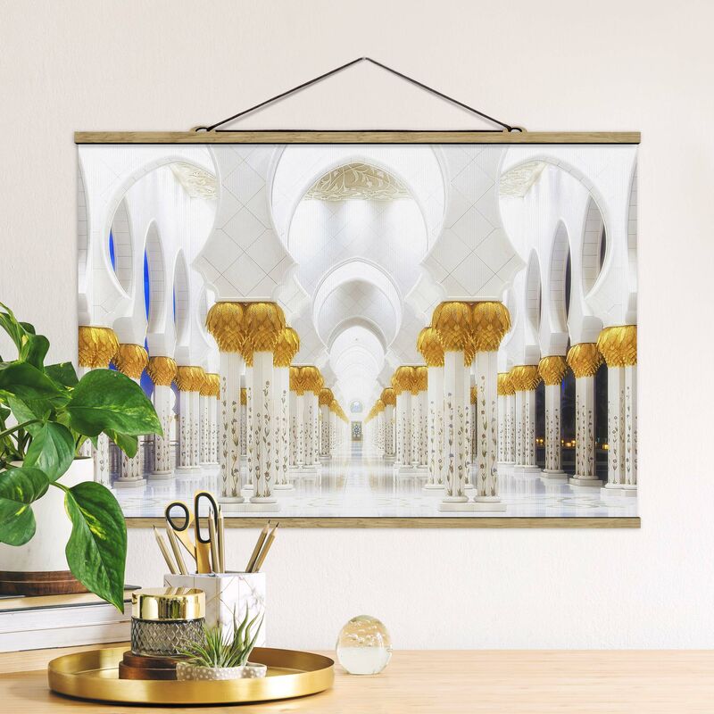 

Imagen de tela - Mosque In Gold - Apaisado 2:3 Dimensión LxA: 66.5cm x 100cm