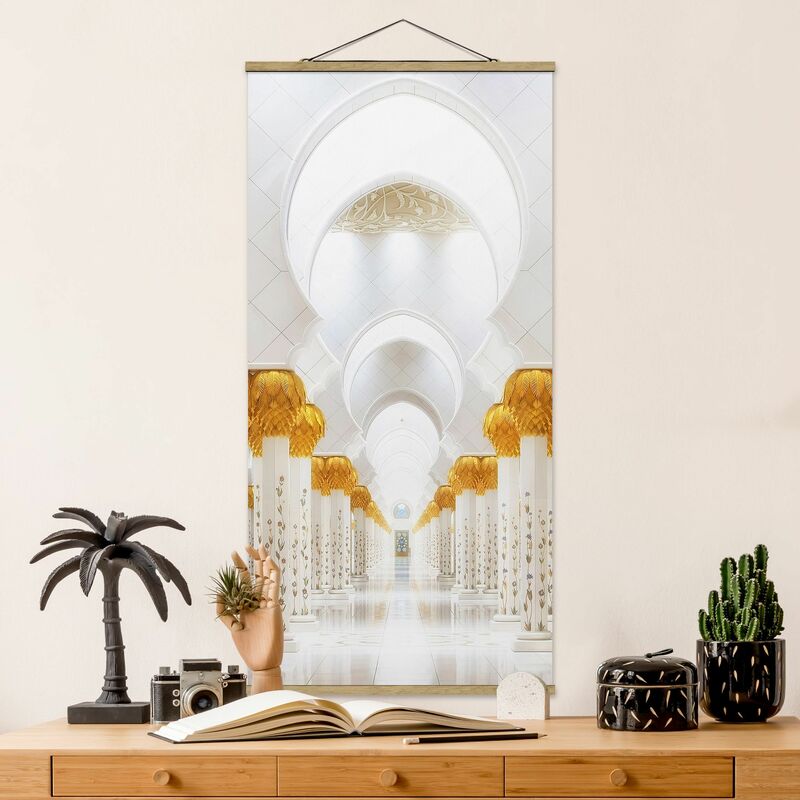 

Imagen de tela - Mosque In Gold - Alto 2:1 Dimensión LxA: 100cm x 50cm