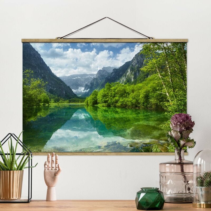 

Imagen de tela - Mountain Lake With Mirroring - Apaisado 2:3 Dimensión LxA: 66.5cm x 100cm