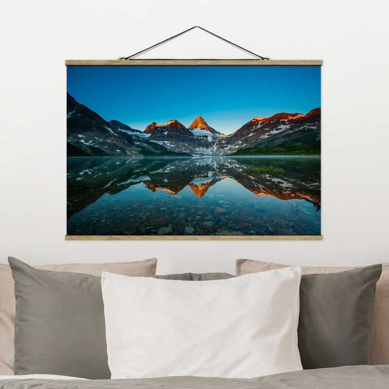 

Imagen de tela - Mountain Landscape At Lake Magog In Canada - Apaisado 2:3 Dimensión LxA: 66.5cm x 100cm