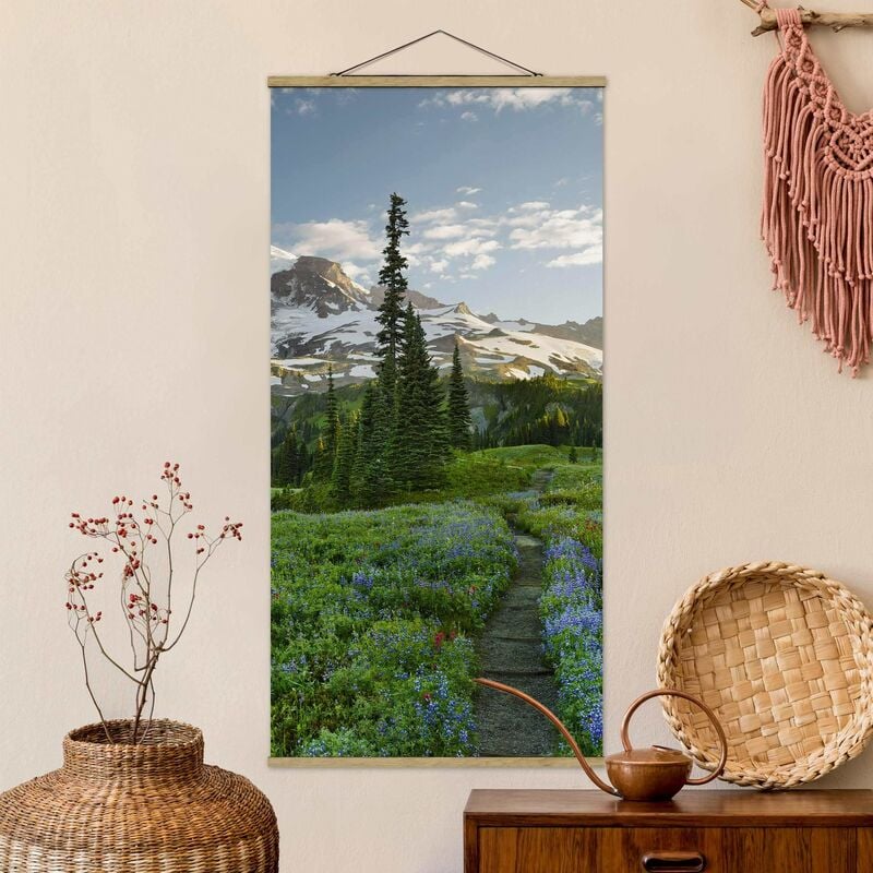 

Imagen de tela - Mountain View Meadow Path - Alto 2:1 Dimensión LxA: 70cm x 35cm