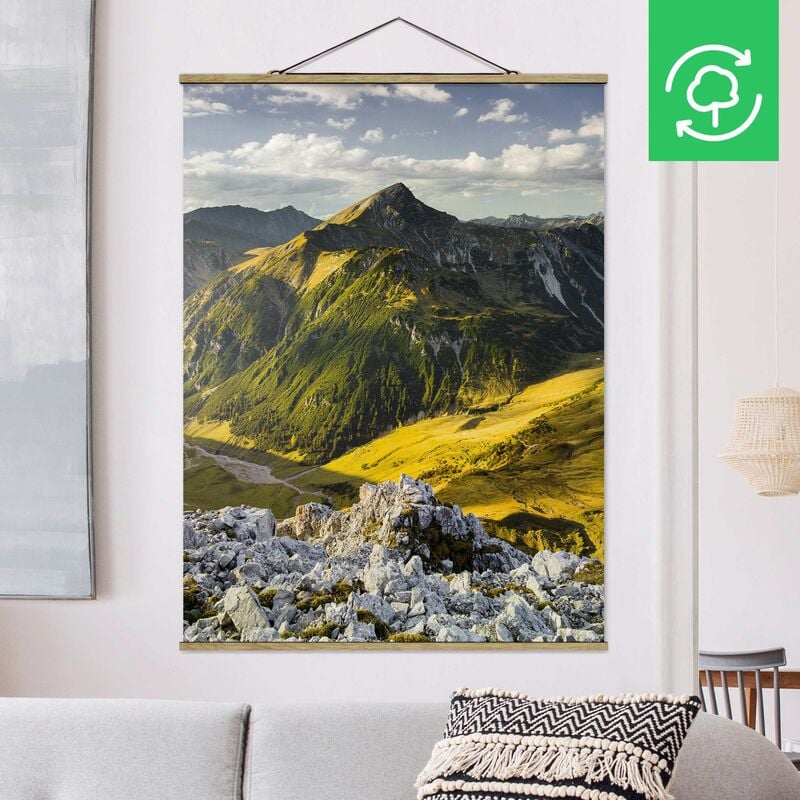 

Imagen de tela - Mountains And Valley Of The Lechtal Alps In Tirol - Alto 4:3 Dimensión LxA: 106.5cm x 80cm