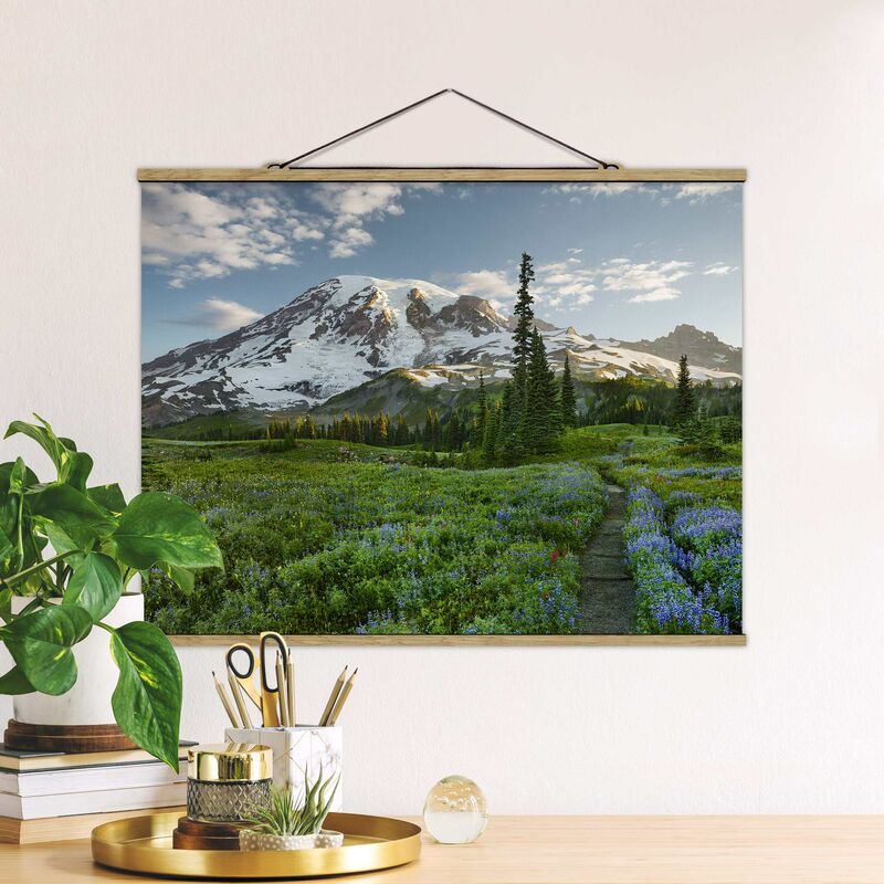 

Imagen de tela - Mountain View Meadow Path - Apaisado 3:4 Dimensión LxA: 37.5cm x 50cm