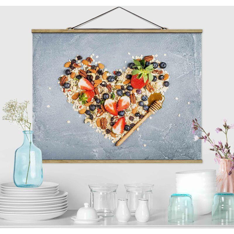 

Imagen de tela - Muesli Heart - Apaisado 3:4 Dimensión LxA: 75cm x 100cm