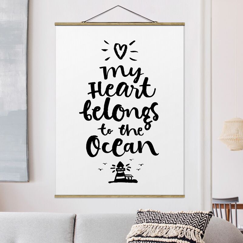 

Imagen de tela - My Heart Belongs To The Ocean - Alto 4:3 Dimensión LxA: 106.5cm x 80cm