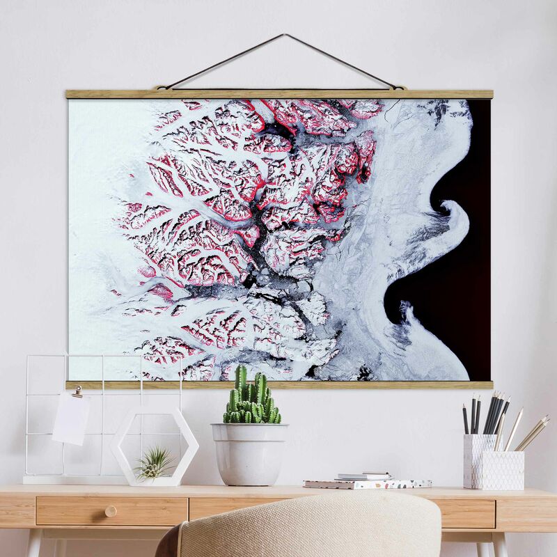 

Imagen de tela - NASA Picture Southeast Coast Greenland - Apaisado 2:3 Dimensión LxA: 53.5cm x 80cm