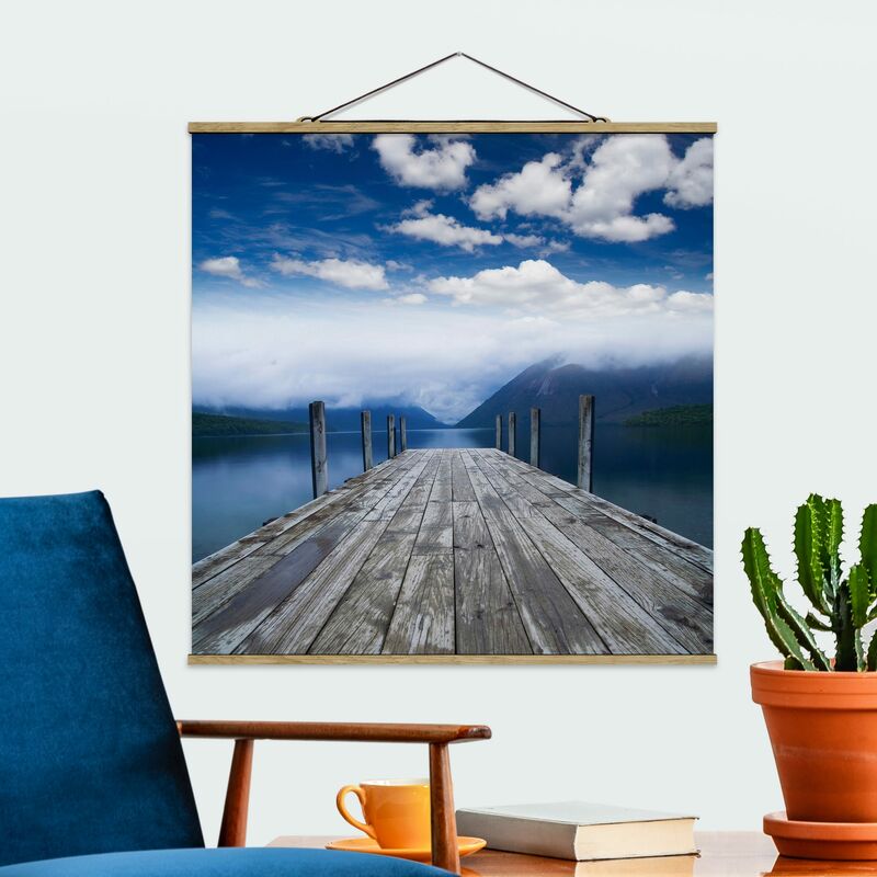 

Imagen de tela - Nelson Lakes National Park - Cuadrado 1:1 Dimensión LxA: 80cm x 80cm