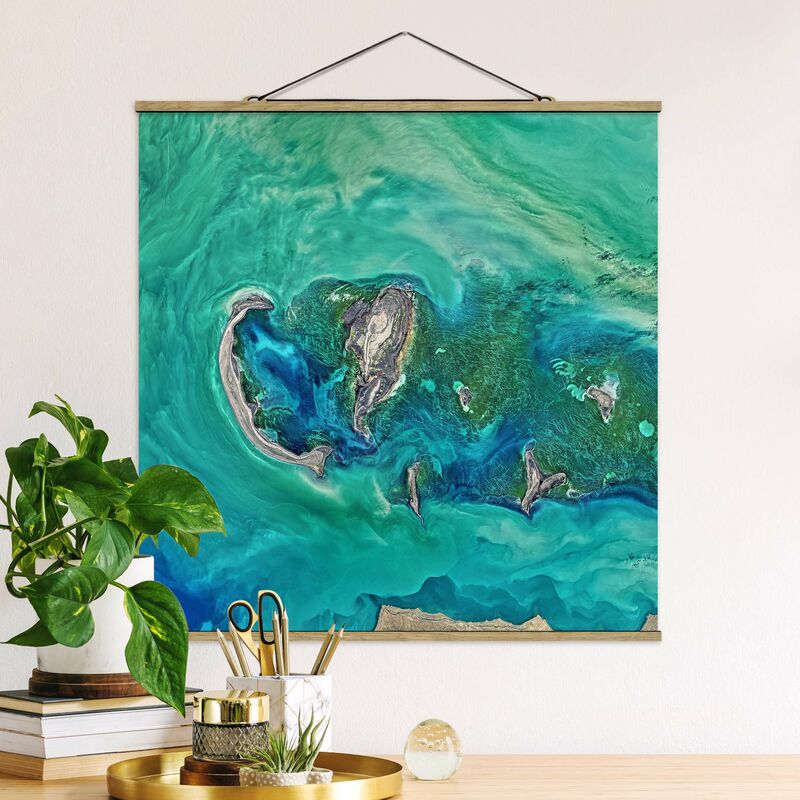 

Imagen de tela - NASA Picture Caspian Sea - Cuadrado 1:1 Dimensión LxA: 80cm x 80cm