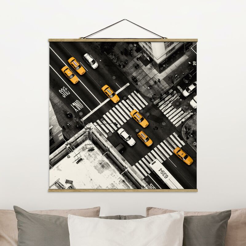 

Imagen de tela - New York City Cabs - Cuadrado 1:1 Dimensión LxA: 80cm x 80cm