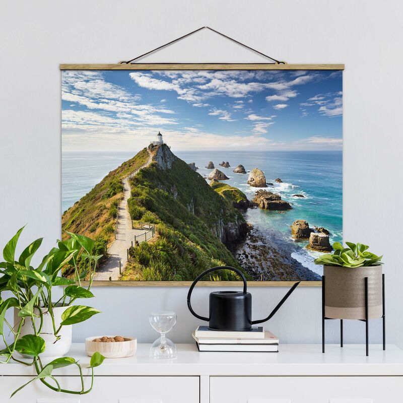 

Imagen de tela - Nugget Point Lighthouse And Sea New Zealand - Apaisado 3:4 Dimensión LxA: 60cm x 80cm