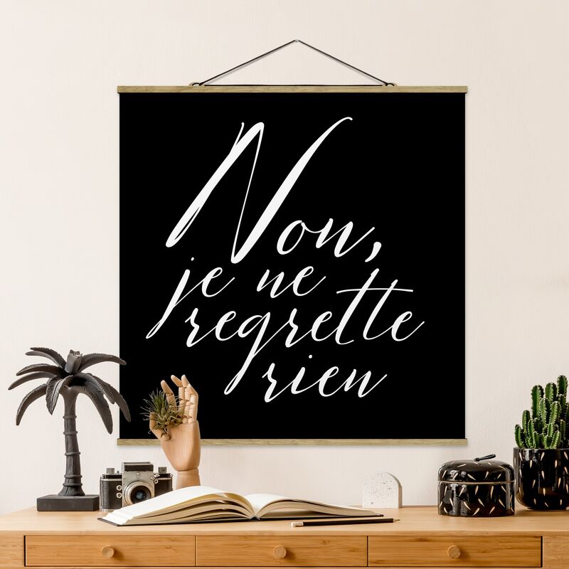 

Imagen de tela - Non, Je Ne Regrette Rien - Cuadrado 1:1 Dimensión LxA: 100cm x 100cm