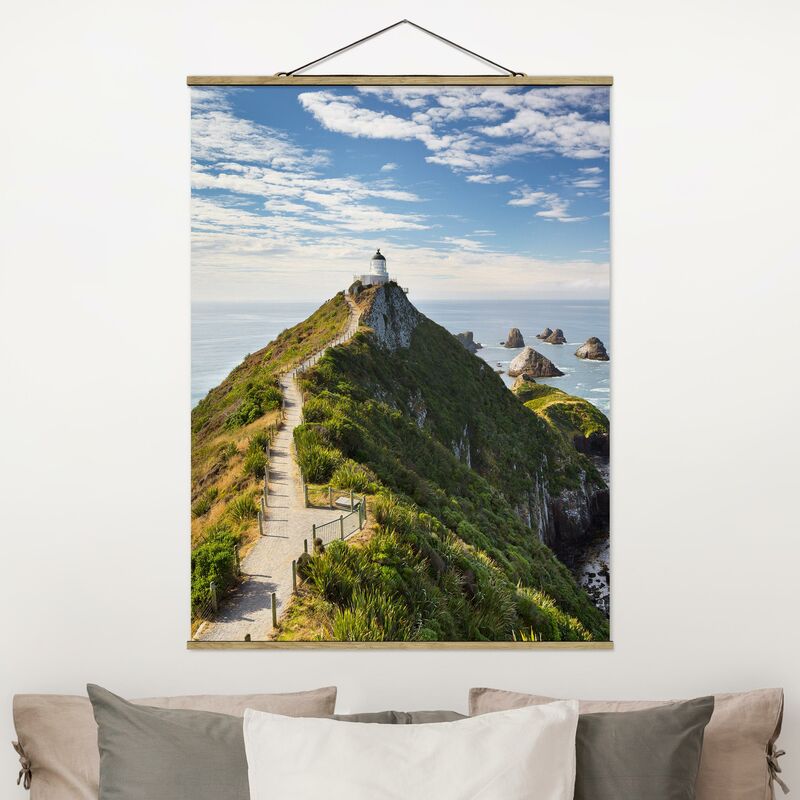 

Imagen de tela - Nugget Point Lighthouse And Sea New Zealand - Alto 4:3 Dimensión LxA: 133.5cm x 100cm