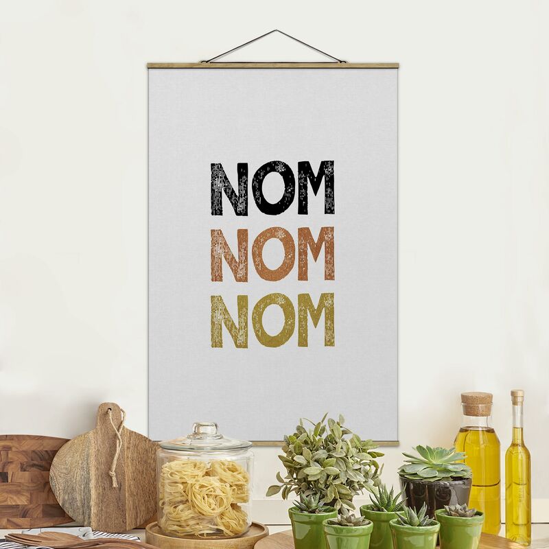 

Imagen de tela - Nom Kitchen Quote - Alto 3:2 Dimensión LxA: 120cm x 80cm