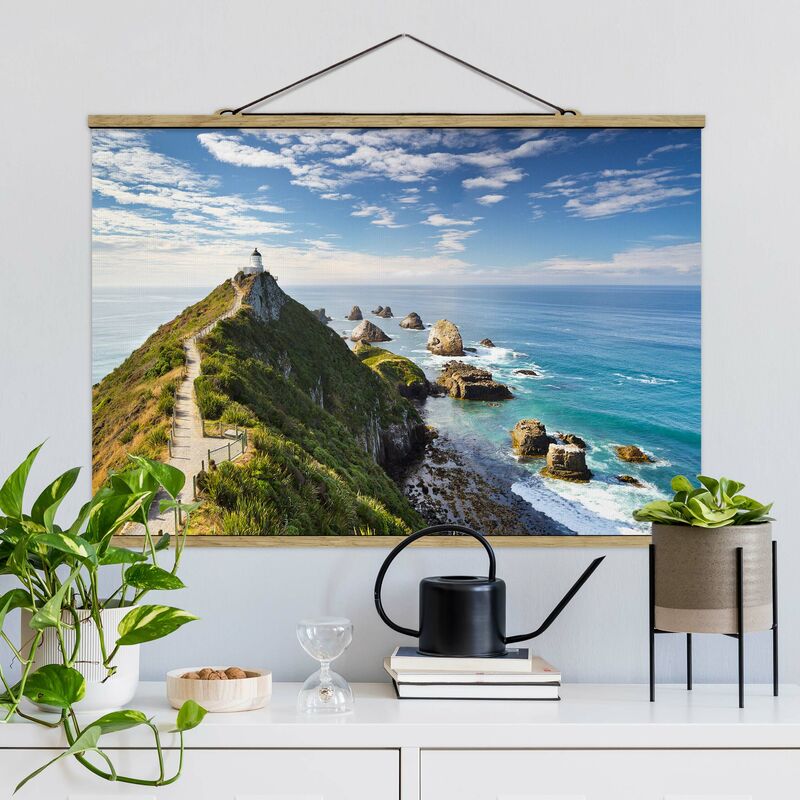 

Imagen de tela - Nugget Point Lighthouse And Sea New Zealand - Apaisado 2:3 Dimensión LxA: 66.5cm x 100cm