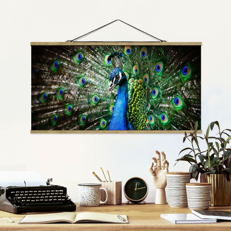 

Imagen de tela - Noble Peacock - Apaisado 1:2 Dimensión LxA: 40cm x 80cm