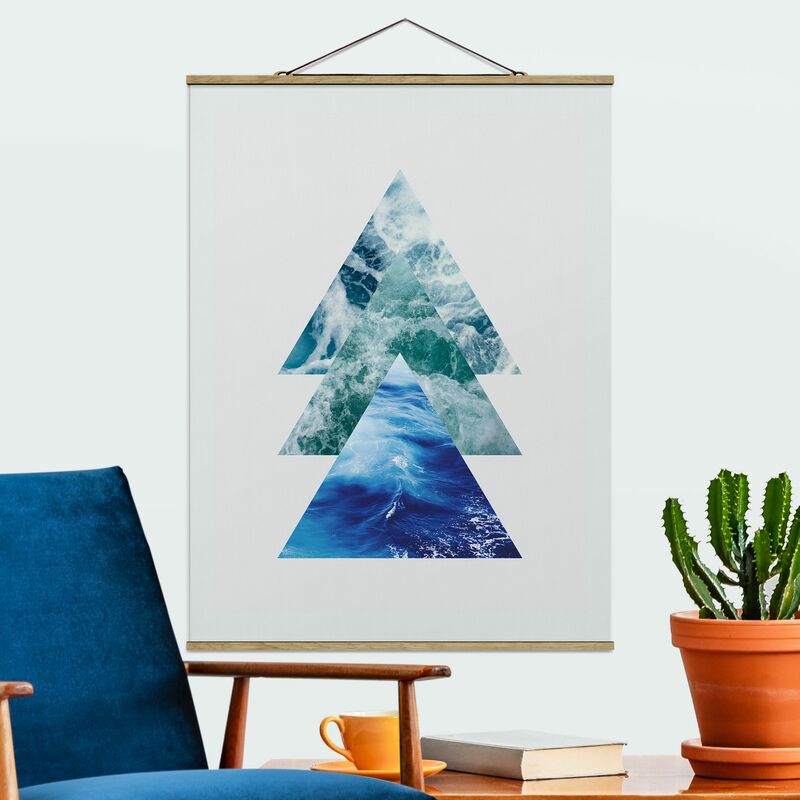 

Imagen de tela - Ocean Trianlges - Alto 4:3 Dimensión LxA: 46.5cm x 35cm
